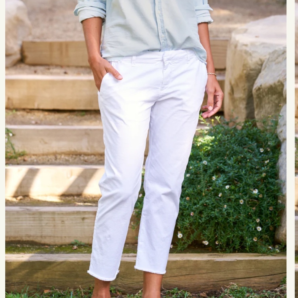 Frank & Eileen Wicklow The Italian Chino Pant In White